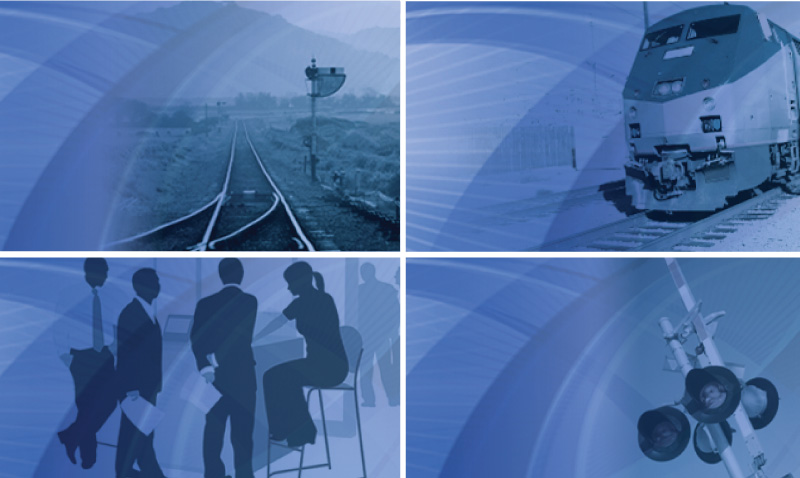 Portfolio Image: Mosaic of image enhancements for SMS clients in the railroad industry.