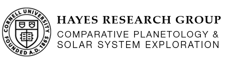 Logo for the Hayes Research Group - Comparative Planetology and Solar System Exploration at Cornell University.